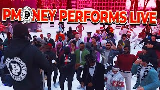 PMONEY PERFORMS 3 TRACKS LIVE  GTA NoPixel 31 [upl. by Hortensa]