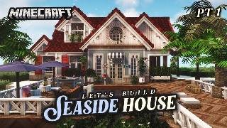 ˚ Lets Build Seaside Beach House Pt 1 🏖️🌴┊Aesthetic Minecraft with Cocricot Miniaturia Mods [upl. by Emanuela]