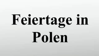 Feiertage in Polen [upl. by Zrike209]