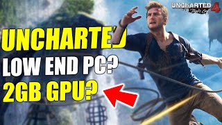 Uncharted 4 on Low End PC  Uncharted Legacy of Thieves Collection Requirements  Hindi [upl. by Baily110]