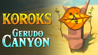 Zelda Tears of the Kingdom  All Korok Seeds Gerudo Canyon Tower Locations 347  406 [upl. by Ten]