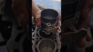 Mechanic Tricks  Piston assembly automobile mechanic automotive diy engine [upl. by Jehanna]