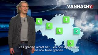 Blind Gedropt Wim presenteert het weerbericht op VTM [upl. by Remos944]