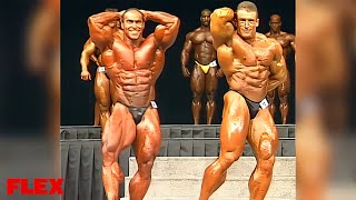 Dorian Yates vs Nasser El Sonbaty  PreJudging  1997 Mr Olympia [upl. by Aiseneg194]