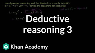 Deductive reasoning 3  Sequences series and induction  Precalculus  Khan Academy [upl. by Saloma9]