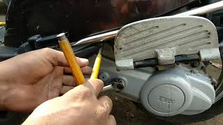 tvs wego air filter cleaning [upl. by Paderna305]