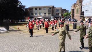 Devon ACF banner parade 2013 The march past Pt2 [upl. by Ylicec964]