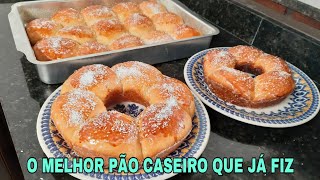 PÃO CASEIRO DE LEITE CONDENSADO LETÍCIA VELOSO [upl. by Cired]