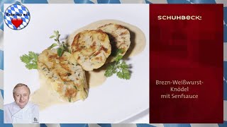 Alfons Schuhbeck  Brezn Weißwurst Knödel mit Senfsauce [upl. by Htiel867]