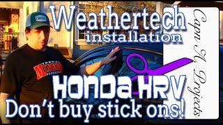 WeatherTech Window Deflectors Honda HRV [upl. by Marteena]