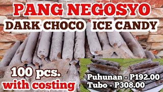 Super Soft Chocolate Ice Candy With Costing  Pang Negosyo Ice Candy  Sangkap Sarap Channel food [upl. by Tehc970]