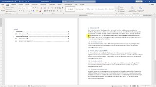 Word Inhaltsverzeichnis erstellen mit Nummerierung Seitenzahlen eigenem Design – WordTutorial [upl. by Nitsuj208]