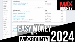 How To Make Money on Maxbounty For Beginners STEP BY STEP [upl. by Caine]