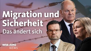 Nach Messerangriff Neues Sicherheits und Asylpaket der Bundesregierung  WDR Aktuelle Stunde [upl. by Hallette547]