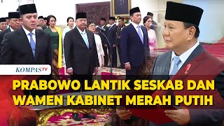 FULL Resmi Presiden Prabowo Lantik Seskab Mayor Teddy hingga Wakil Menteri Kabinet Merah Putih [upl. by Kenyon]