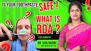 Understanding RDA Values in Toothpaste What You Need to Know  drsivanagini [upl. by Laws]