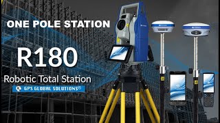 STONEX R180 Robotic Android Total Station  One Pole Station [upl. by Iknarf]