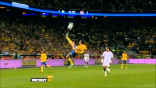 Zlatan Ibrahimovic Bicycle Kick vs England [upl. by Nimad]