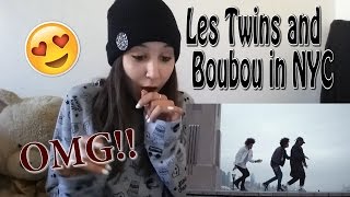 Les Twins and Boubou in NYC  Kehlani  CRZY  reaction [upl. by Yelyac442]