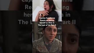 Cascina Caradonna Reacts to herself in The Last of Us Part II TheLastofUsPart2 reaction shorts [upl. by Sucramrej770]