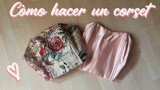 Cómo hacer un corset strapless Incluye cómo hacer patrones [upl. by Hose]