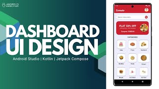 Dashboard UI in Jetpack Compose using Kotlin  Android Studio [upl. by Salvadore]