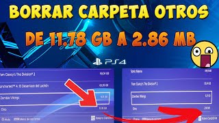 Como eliminar los datos de la carpeta OTROS en PS4 [upl. by Tiffy]