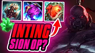 INTING SION IS SO BROKEN MY NEW MAIN Season 14 Sion Gameplay League of Legends [upl. by Atirehs36]