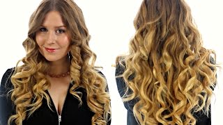 Locken Tutorial mit einem Lockenstab  Carina [upl. by Annawyt]