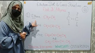 Electron dot and Cross Structure for Alkenes  Chemistry Class 10 Chapter 12  Hydrocarbons [upl. by Naujid]