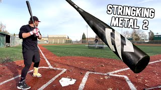 Hitting with the 2022 STRINGKING METAL 2  BBCOR Baseball Bat Review [upl. by Halonna]