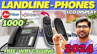 Best Landline Phone for Jio FiberAirtel BroadbandBSNL Fiber⚡Best Landline Phones 2024 [upl. by Virgie]