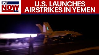 Punish America Thousands Seek Revenge By Houthis In Yemen After US Strikes  Watch [upl. by Atalee]