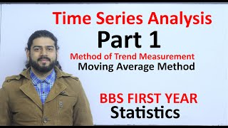 Time Series Analysis Part 1 Moving Average Method BBS First Year Statistics TU Solution in Nepali [upl. by Eleets]