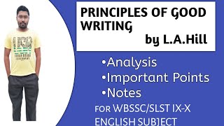 Principles of Good Writing for WBSSCSLST IXX [upl. by Dehnel]