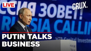 Watch  Putin Attends Russia Calling Investment Forum Before Hosting Irans Raisi In Moscow [upl. by Noland]