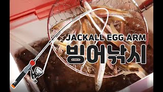 2021 EP1 JACKALL EGG ARM 로드로 빙어 낚시 즐기기 [upl. by Naehs]