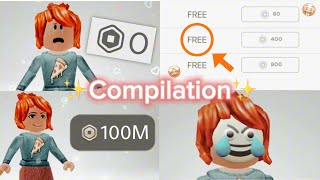 People having ROBUX be like 😱🤑 COMPILATION ✨ [upl. by Kallista]