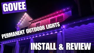 Govee Permanent Outdoor Lights Install and Review [upl. by Arocal196]