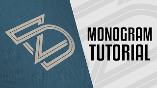 Tutorial  Monogram Logo Design Process  Illustrator CC [upl. by Tikna]