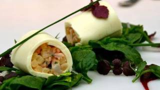 Canneloni van witte chocolade met kreeftsalade [upl. by Christabel]