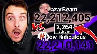 LazarBeam vs How Ridiculous  BATTLE FOR 3RD MOST SUBSCRIBED IN AUSTRALIA 20232024 [upl. by Capps]