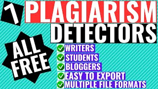 Top Best 7 Plagiarism Detector Free Sites for 2024  Plagiarism Checker Free Online [upl. by Olifoet]