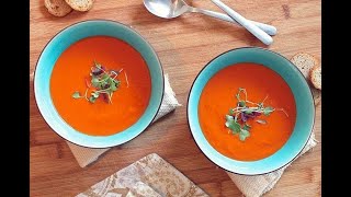 Sopa de tomate caliente receta casera  Comedera [upl. by Mendes687]