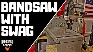 Harbor Freight Bauer Bandsaw amp SWAG Stand REVIEW [upl. by Ennovyahs]