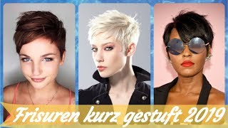 Die besten 20 🍓 Ideen zu gestufte kurzhaarfrisuren damen 2019 [upl. by Eetnahc403]