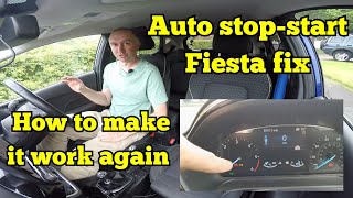 Ford Fiesta auto start stop not working [upl. by Ditter]