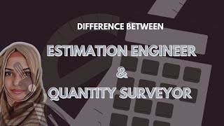 Quantity Surveyor vs Estimation Engineer Whats the Difference qs estimationengineer engineer [upl. by Dahraf]