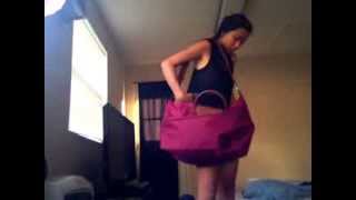 My Longchamp Collection Le Pliage expandable travel bag [upl. by Newhall430]