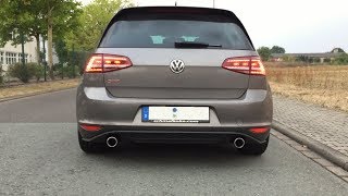 VW Golf VII GTI Performance DSG stock exhaust sound [upl. by Eitsirc352]